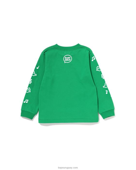 Camiseta con globo de diálogo Baby Milo n.º 2 niños menta 26D801484 A Bathing Ape