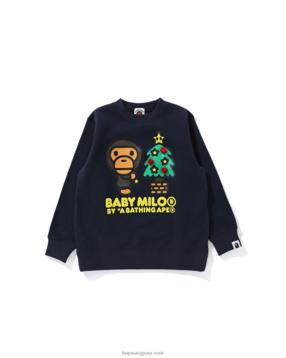 baby milo brilla en la camiseta del estado oscuro niños negro 26D801771 A Bathing Ape