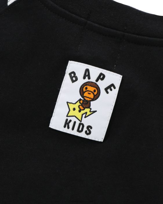 baby milo brilla en la camiseta del estado oscuro niños negro 26D801771 A Bathing Ape