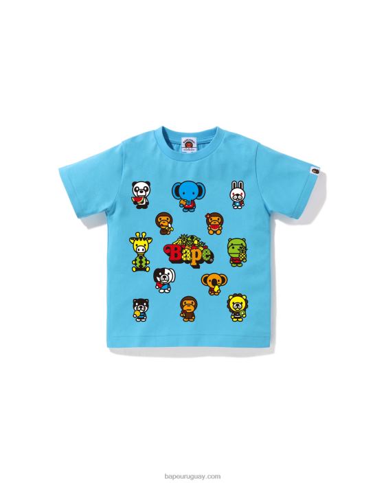 baby milo camiseta de frutas mixtas #1 niños azul claro 26D801371 A Bathing Ape