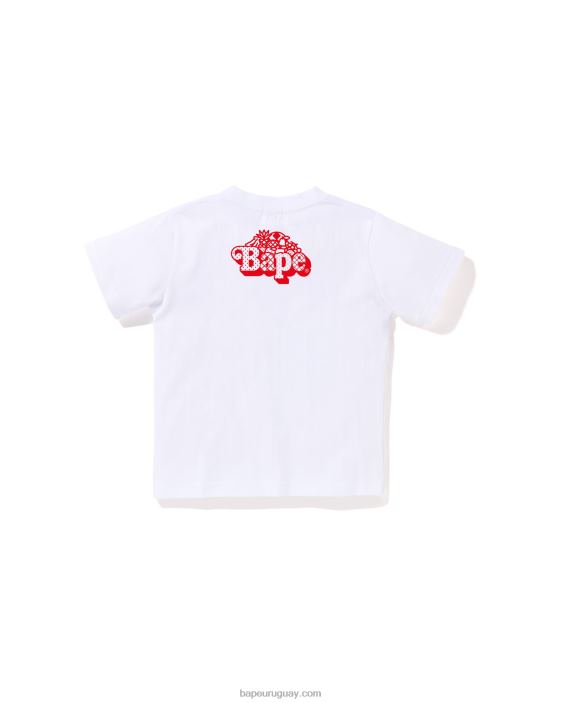 baby milo camiseta de frutas mixtas #1 niños blanco 26D801375 A Bathing Ape