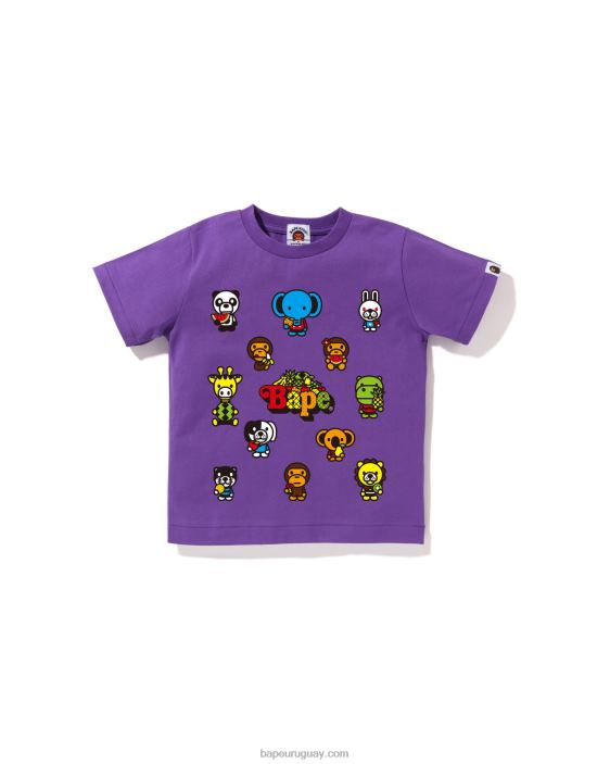 baby milo camiseta de frutas mixtas #1 niños púrpura 26D801374 A Bathing Ape