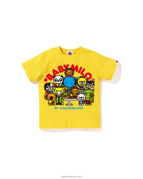 baby milo camiseta de frutas mixtas #2 niños amarillo 26D801459 A Bathing Ape