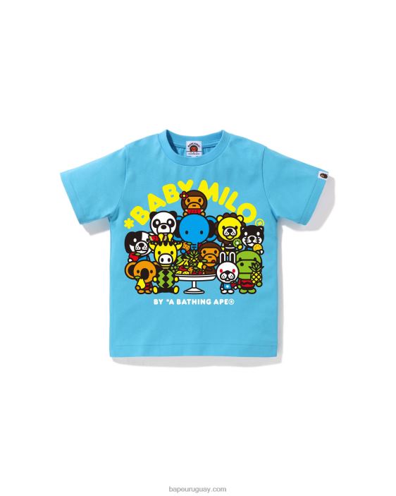 baby milo camiseta de frutas mixtas #2 niños azul 26D801454 A Bathing Ape
