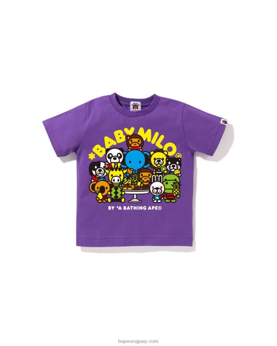 baby milo camiseta de frutas mixtas #2 niños púrpura 26D801457 A Bathing Ape