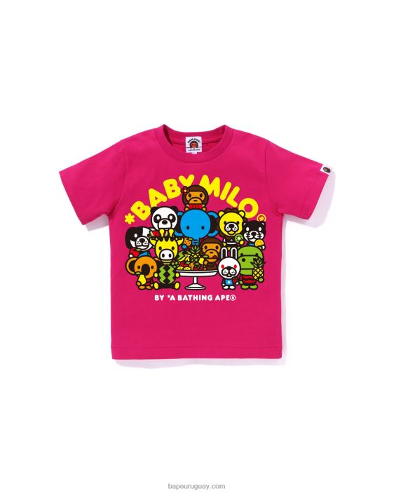 baby milo camiseta de frutas mixtas #2 niños rosa 26D801456 A Bathing Ape