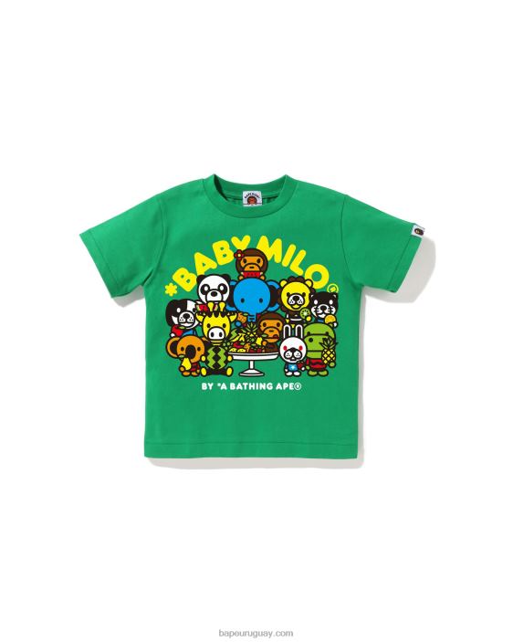 baby milo camiseta de frutas mixtas #2 niños verde claro 26D801455 A Bathing Ape