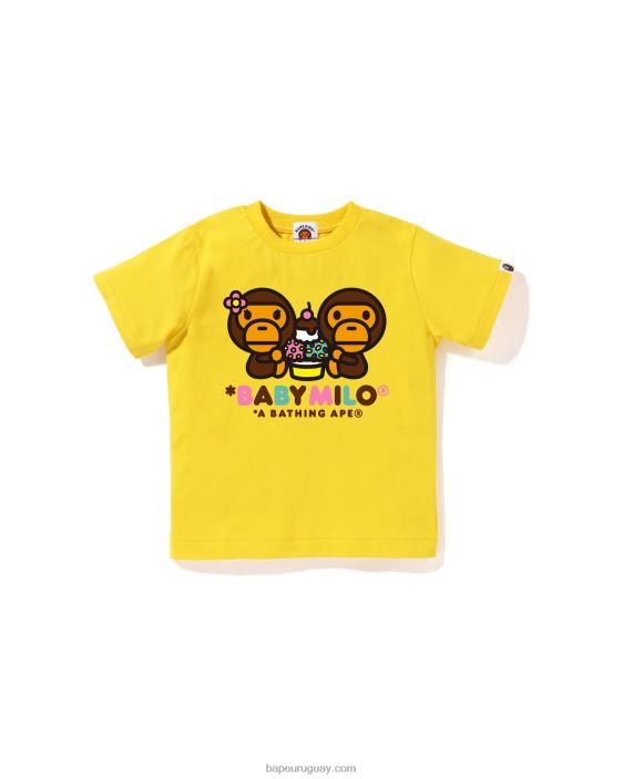 baby milo camiseta de frutas mixtas milo y lisa niños amarillo 26D801384 A Bathing Ape
