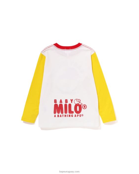 baby milo duerme en la camiseta de la nube niños blanco 26D801509 A Bathing Ape