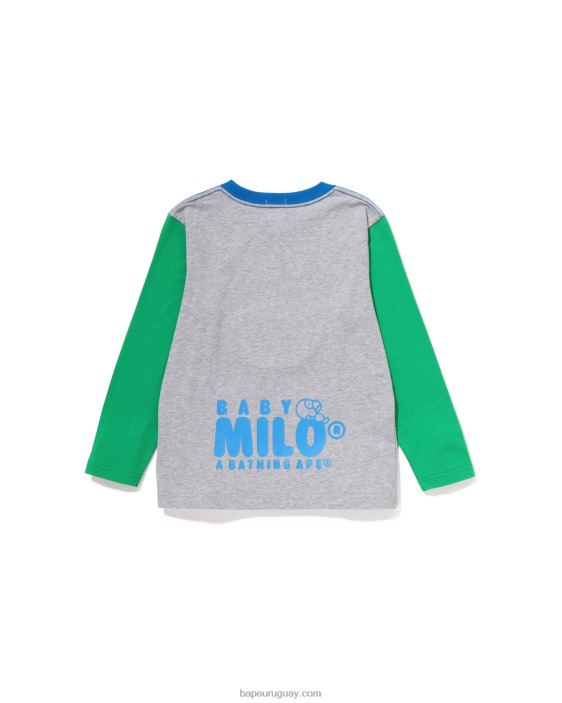 baby milo duerme en la camiseta de la nube niños gris 26D801508 A Bathing Ape