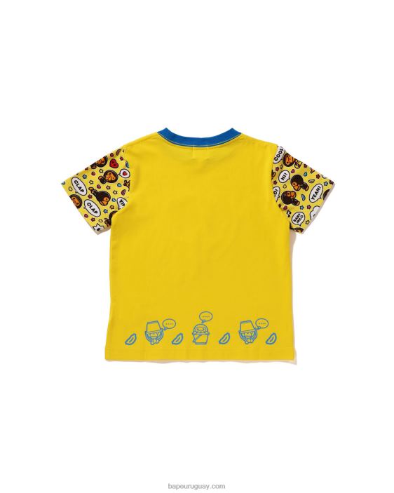 bebé milo globo de diálogo milo lisa tee niños amarillo 26D801590 A Bathing Ape