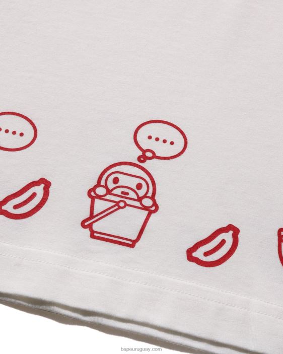 bebé milo globo de diálogo milo lisa tee niños blanco 26D801589 A Bathing Ape