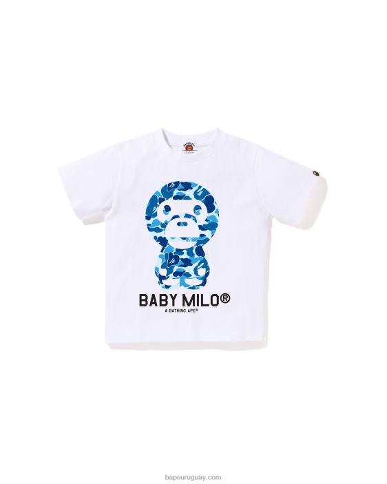 camiseta abc camuflaje bebé milo niños blanco 26D801272 A Bathing Ape