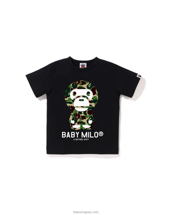 camiseta abc camuflaje bebé milo niños negro 26D801270 A Bathing Ape