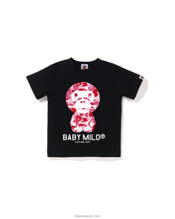 camiseta abc camuflaje bebé milo niños negro 26D801271 A Bathing Ape