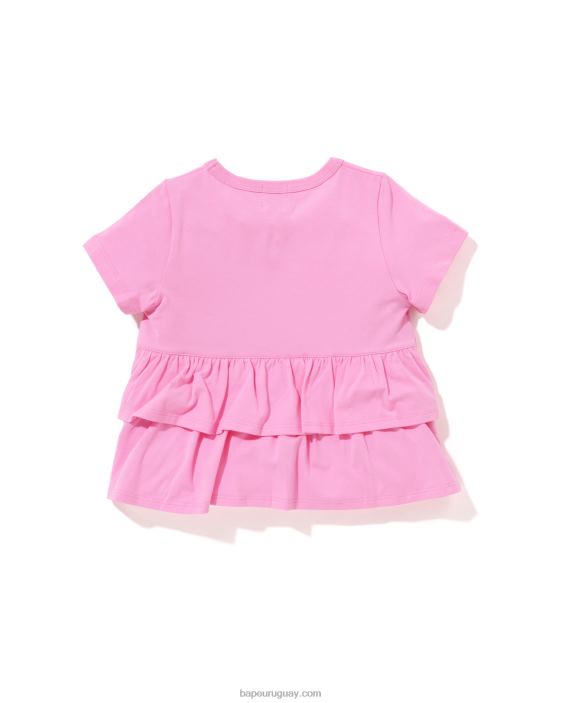 camiseta baby milo con volante de fresa niños rosa 26D801277 A Bathing Ape