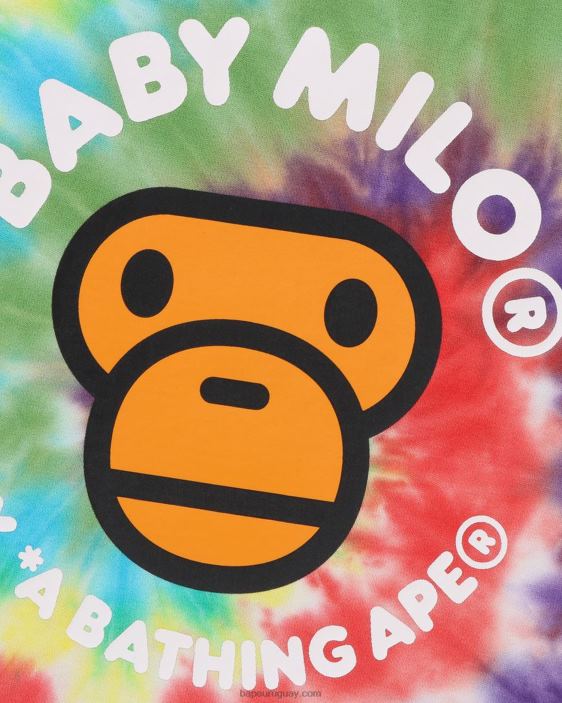 camiseta baby milo teñida niños naranja 26D801707 A Bathing Ape