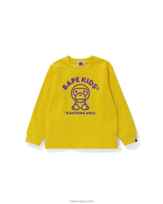 camiseta bebé milo alfombra niños amarillo 26D801740 A Bathing Ape