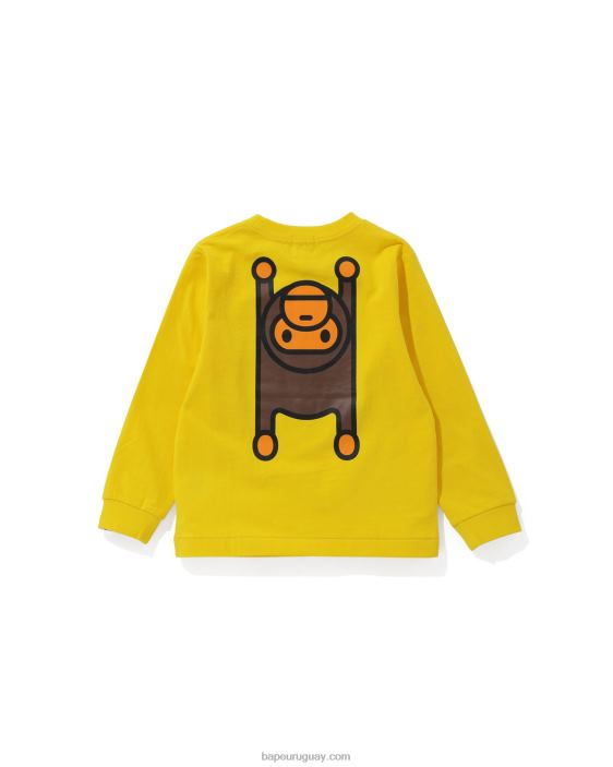 camiseta bebé milo alfombra niños amarillo 26D801740 A Bathing Ape
