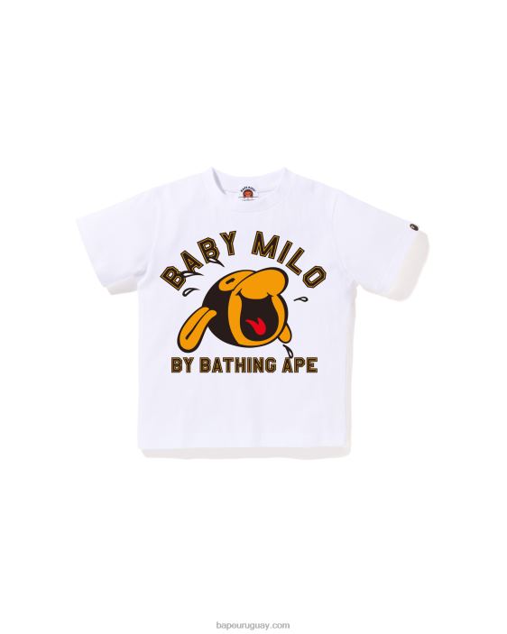 camiseta clásica bebé milo niños blanco 26D801351 A Bathing Ape