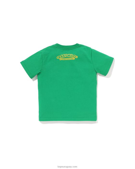 camiseta con estampado de chaleco de pesca baby milo niños Esmeralda 26D801317 A Bathing Ape