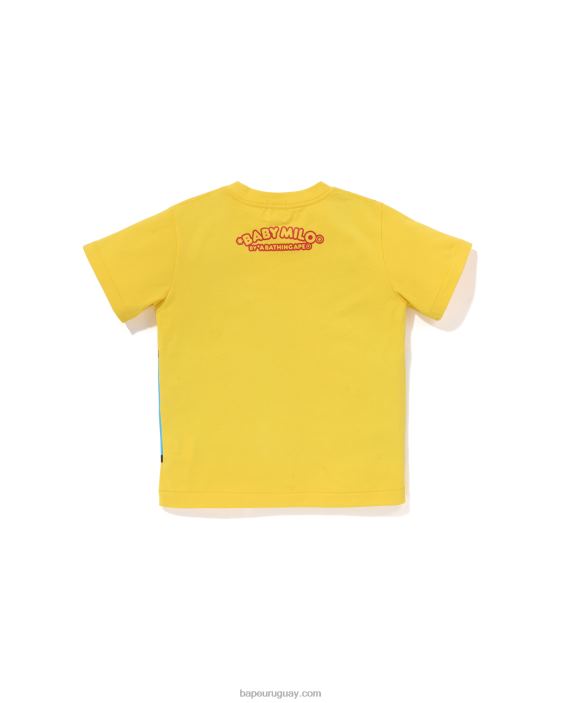 camiseta con estampado de chaleco de pesca baby milo niños amarillo 26D801321 A Bathing Ape