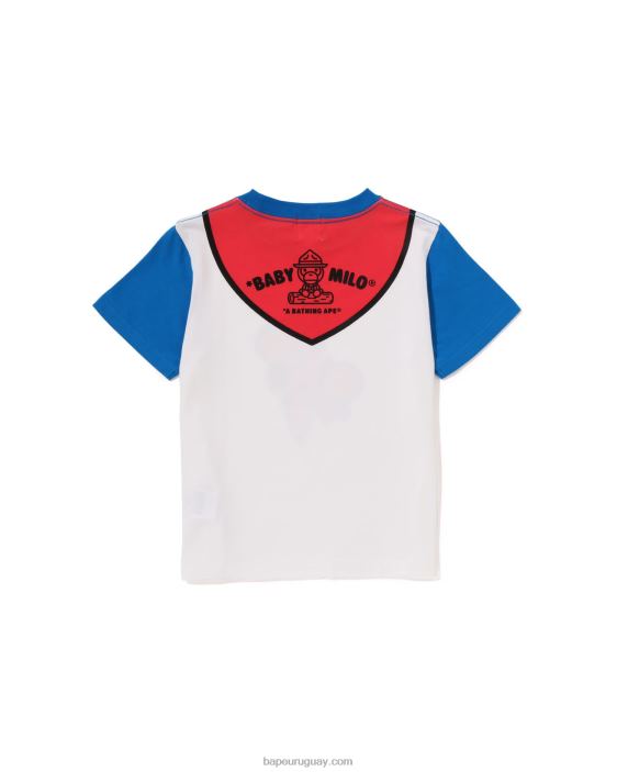 camiseta con estampado de jefe de boy scout de baby milo niños azul 26D801378 A Bathing Ape