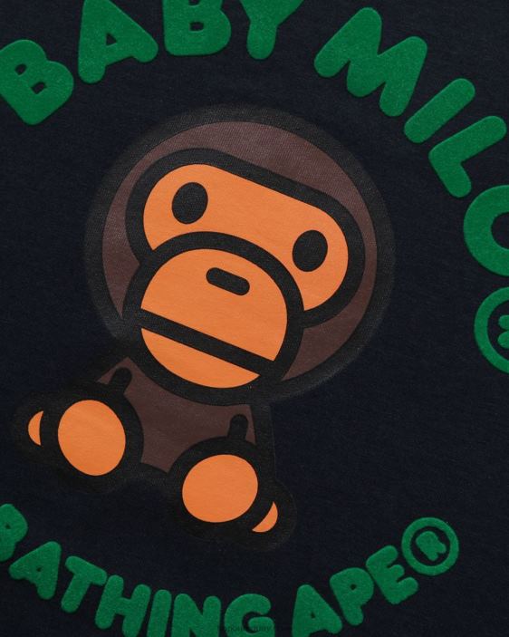 camiseta con estampado nórdico baby milo niños Azul marino 26D801475 A Bathing Ape