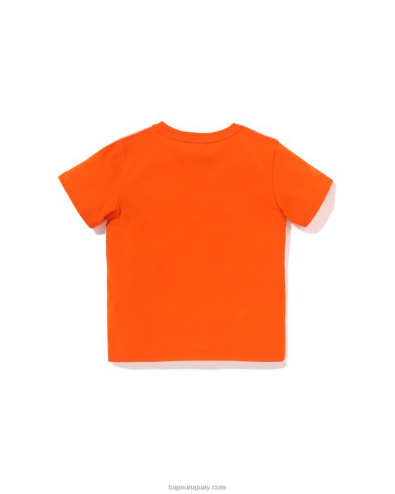 camiseta con globos de baby milo friends niños naranja 26D801301 A Bathing Ape