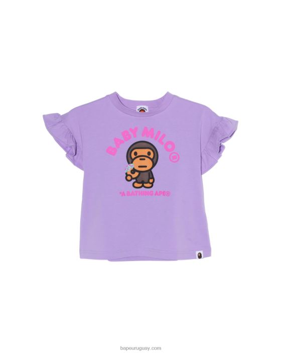 camiseta con volante de donuts baby milo niños lila 26D801577 A Bathing Ape