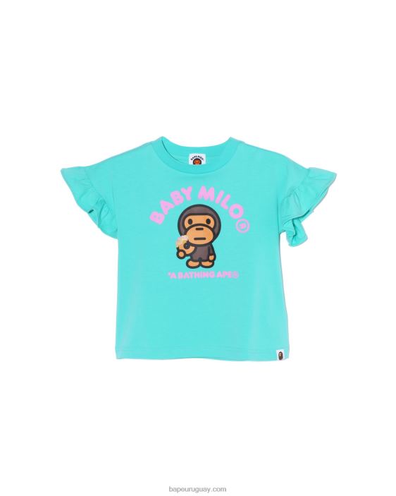 camiseta con volante de donuts baby milo niños menta 26D801576 A Bathing Ape