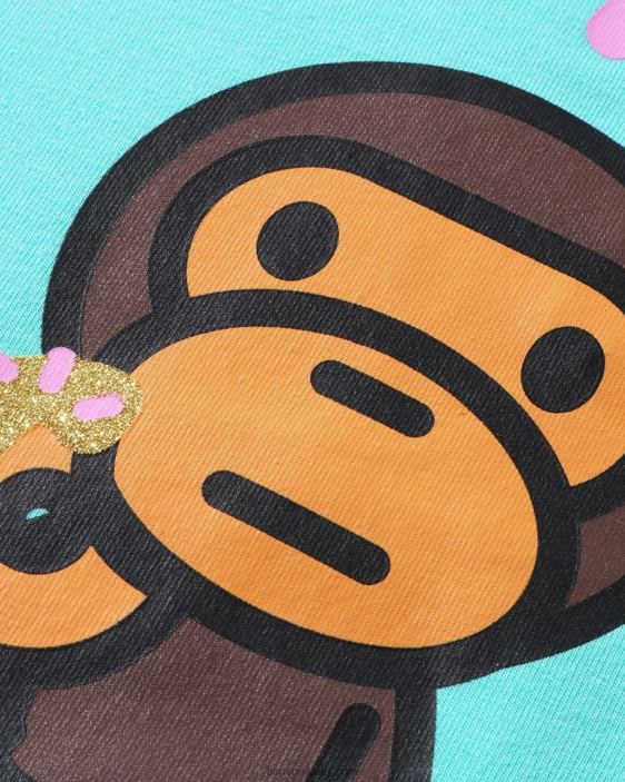 camiseta con volante de donuts baby milo niños menta 26D801576 A Bathing Ape