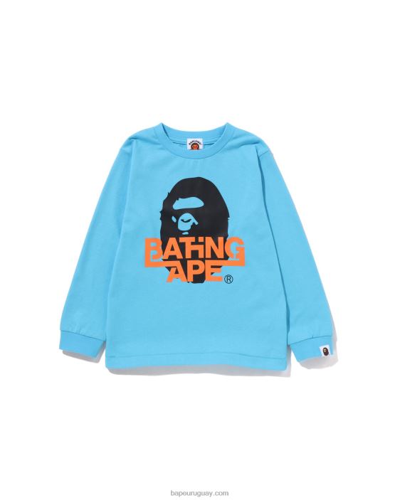 camiseta de cabeza niños cielo azul 26D801510 A Bathing Ape
