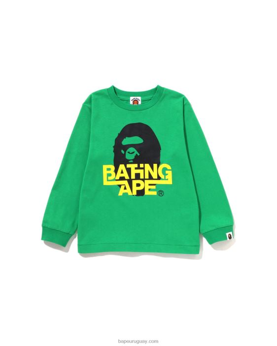 camiseta de cabeza niños menta 26D801511 A Bathing Ape