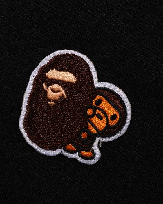 camiseta de cuello alto de un punto de head & milo niños negro 26D801492 A Bathing Ape