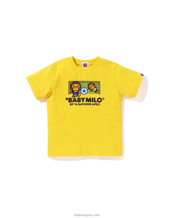 camiseta de fútbol bebé milo niños amarillo 26D801559 A Bathing Ape