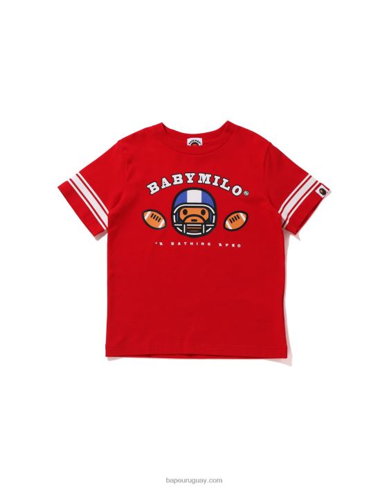 camiseta de fútbol bebé milo niños rojo brillante 26D801583 A Bathing Ape