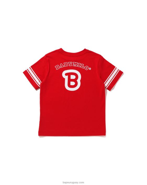 camiseta de fútbol bebé milo niños rojo brillante 26D801583 A Bathing Ape