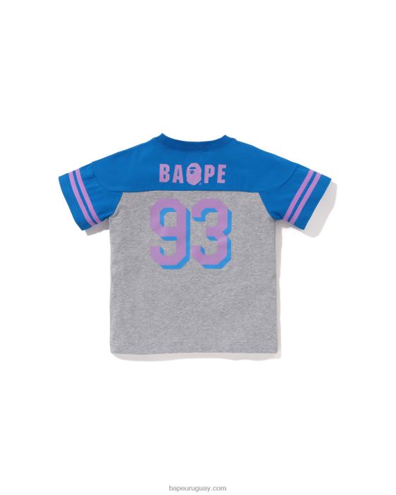 camiseta de fútbol niños azul 26D801313 A Bathing Ape