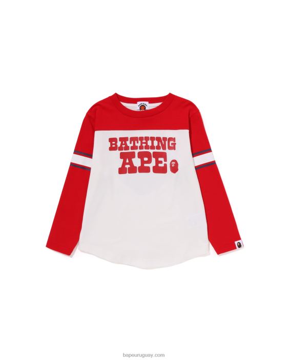 camiseta de fútbol niños blanco 26D801514 A Bathing Ape