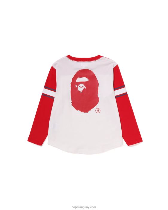 camiseta de fútbol niños blanco 26D801514 A Bathing Ape