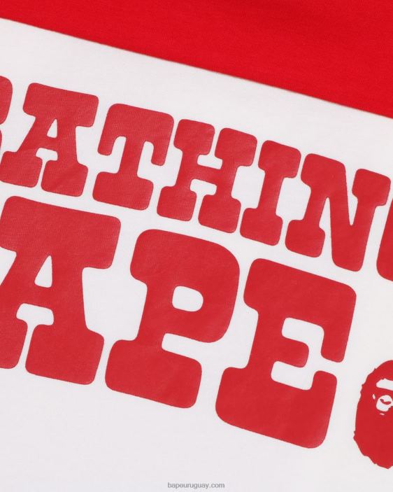 camiseta de fútbol niños blanco 26D801514 A Bathing Ape