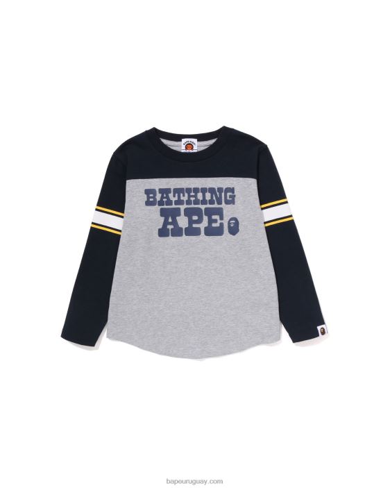 camiseta de fútbol niños gris 26D801513 A Bathing Ape