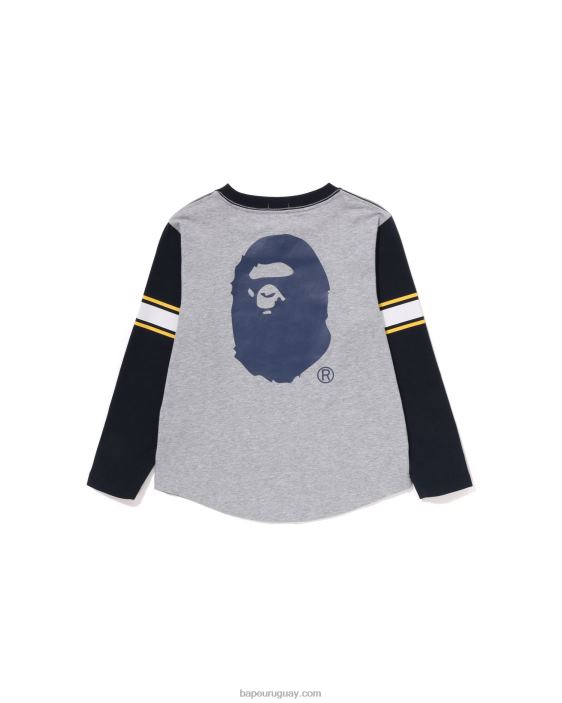 camiseta de fútbol niños gris 26D801513 A Bathing Ape