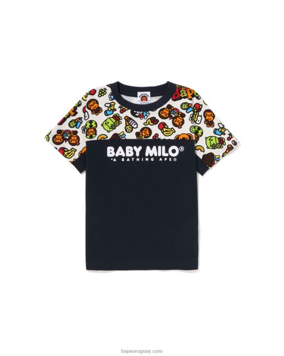 camiseta de frutas mixtas baby milo niños Azul marino 26D801422 A Bathing Ape