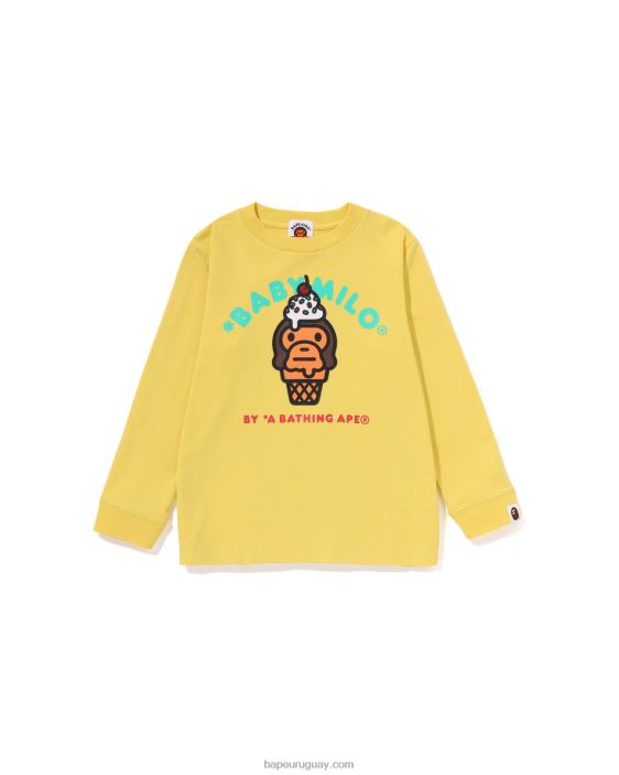 camiseta de helado baby milo niños amarillo 26D801410 A Bathing Ape