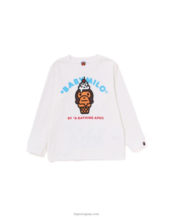 camiseta de helado baby milo niños blanco 26D801409 A Bathing Ape