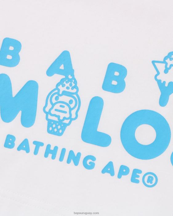 camiseta de helado baby milo niños blanco 26D801409 A Bathing Ape
