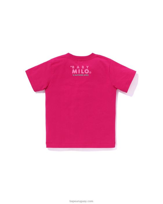 camiseta de helado baby milo niños rosa carmín 26D801411 A Bathing Ape