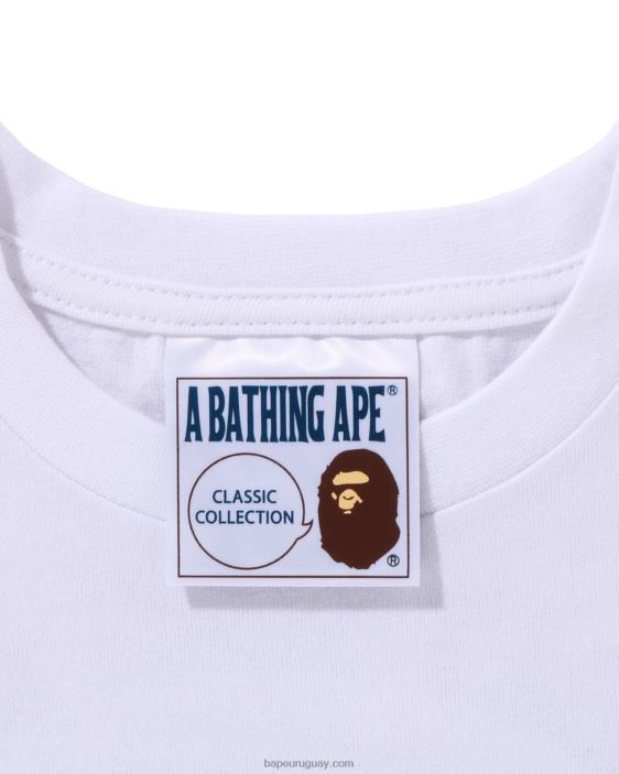 camiseta de sombra niños blanco 26D801365 A Bathing Ape
